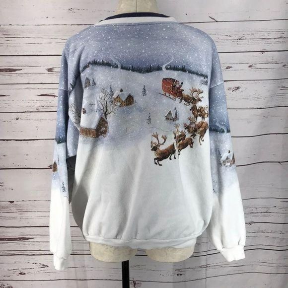 Artisians Christmas ugly XL sweater cardigan - Picture 3 of 7